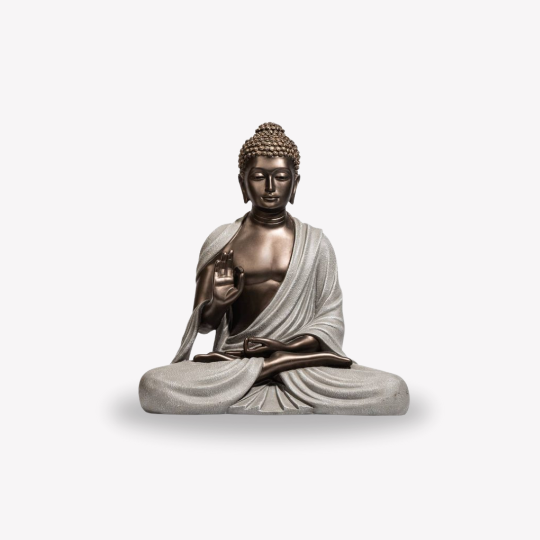 34 Serene Buddha - Bronze & Grey - Image 1
