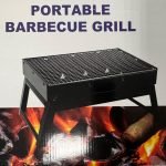 Portable BBQ Charcoal Grill Black 20x35x27 cm