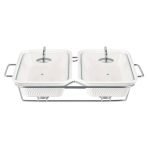 CLASSIQUE TWIN CASSEROLE WITH CANDLE STAND - 12 "