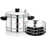 Pigeon SS Idli Maker with 4 Plates (SAP-15599)